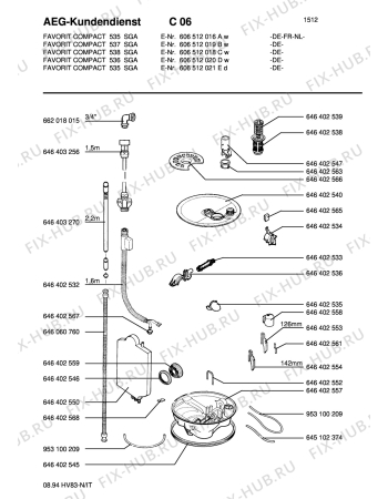 Схема №1 FAV5458W с изображением Микрофильтр для посудомоечной машины Aeg 8996464025387